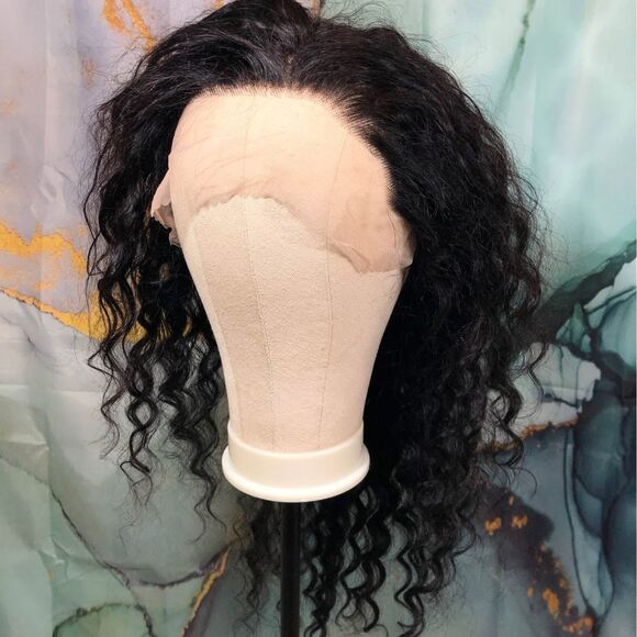 27 inch 13x5 Preplucked Water Wave Human Hair Wig